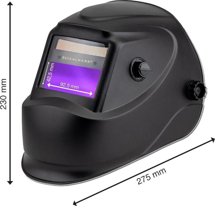 Produktbild Stahlwerk Vollautomatik Schweisshelm ST-450R schwarz mit 5 Ersatzscheiben