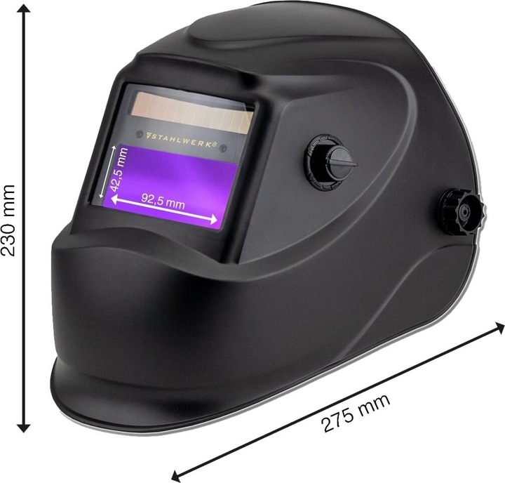 Actual product image Stahlwerk Fully automatic welding helmet ST-450R black with 5 spare lenses