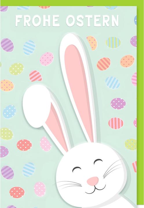 Produktbild Braun + Company Grusskarte Frohe Ostern 11.5 x 17 cm, Mehrfarbig (1 Stk.)