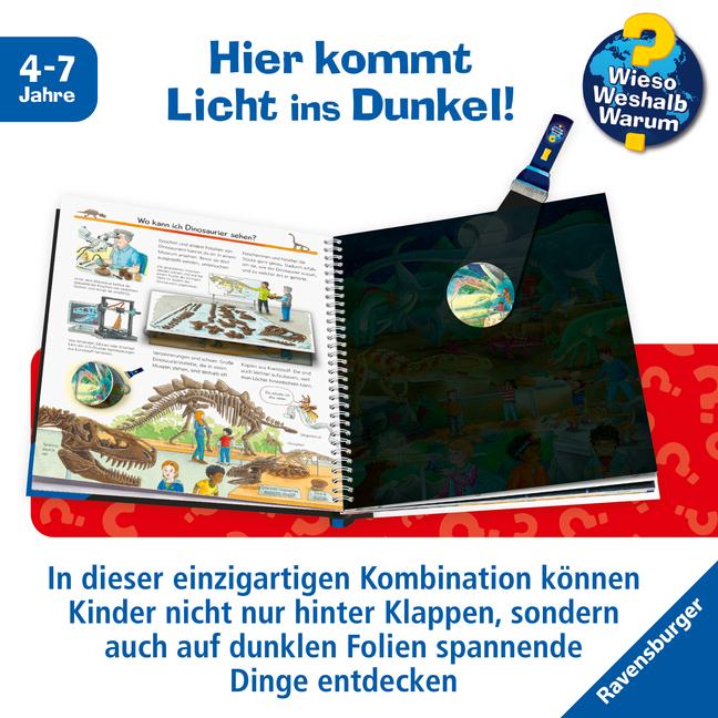 Immagine prodotto Ravensburger Wieso? Weshalb? Warum? Leuchte und entdecke: Dinosaurier (Tedesco, Sebastiano Cenone, Susanne Gernhäuser, 2023)