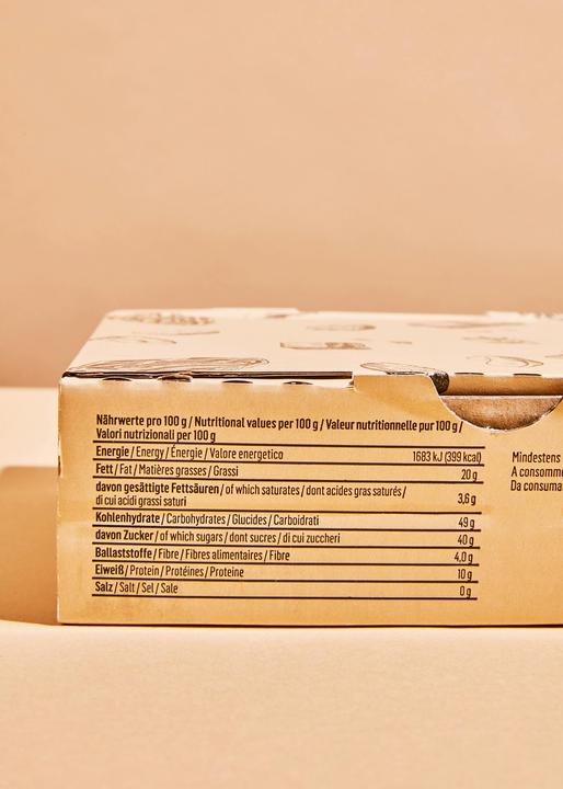 Produktbild KoRo Bio Rohkostriegel auf Dattelbasis mit Cashewkernen, Mandelkernen und Kakao (600 g)