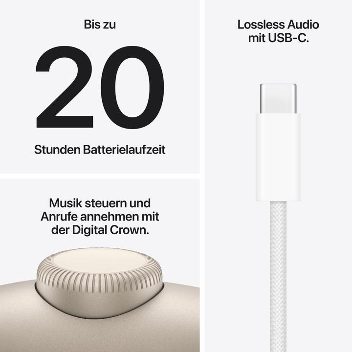 Produktbild Apple AirPods Max 2 (Aktive Geräuschunterdrückung, 20 h, Kabellos)