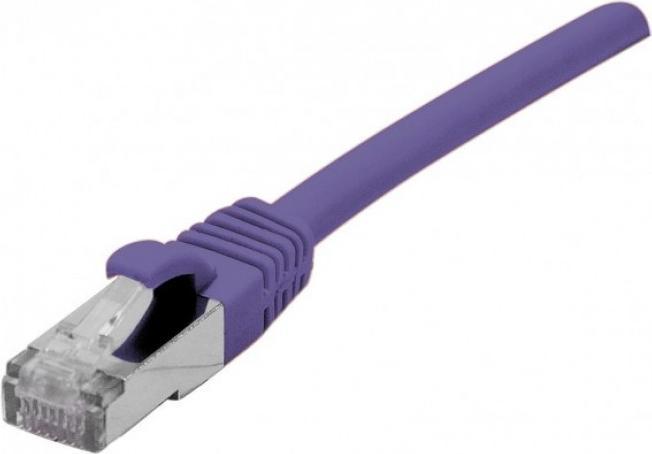 Produktbild Exertis Connect Patchkabel S/FTP (PiIMF), Cat 6A (EIA/TIA), violett, 25,0 m Patchkabel mit besonders schmalem Knicks (CAT6a, 25 m)