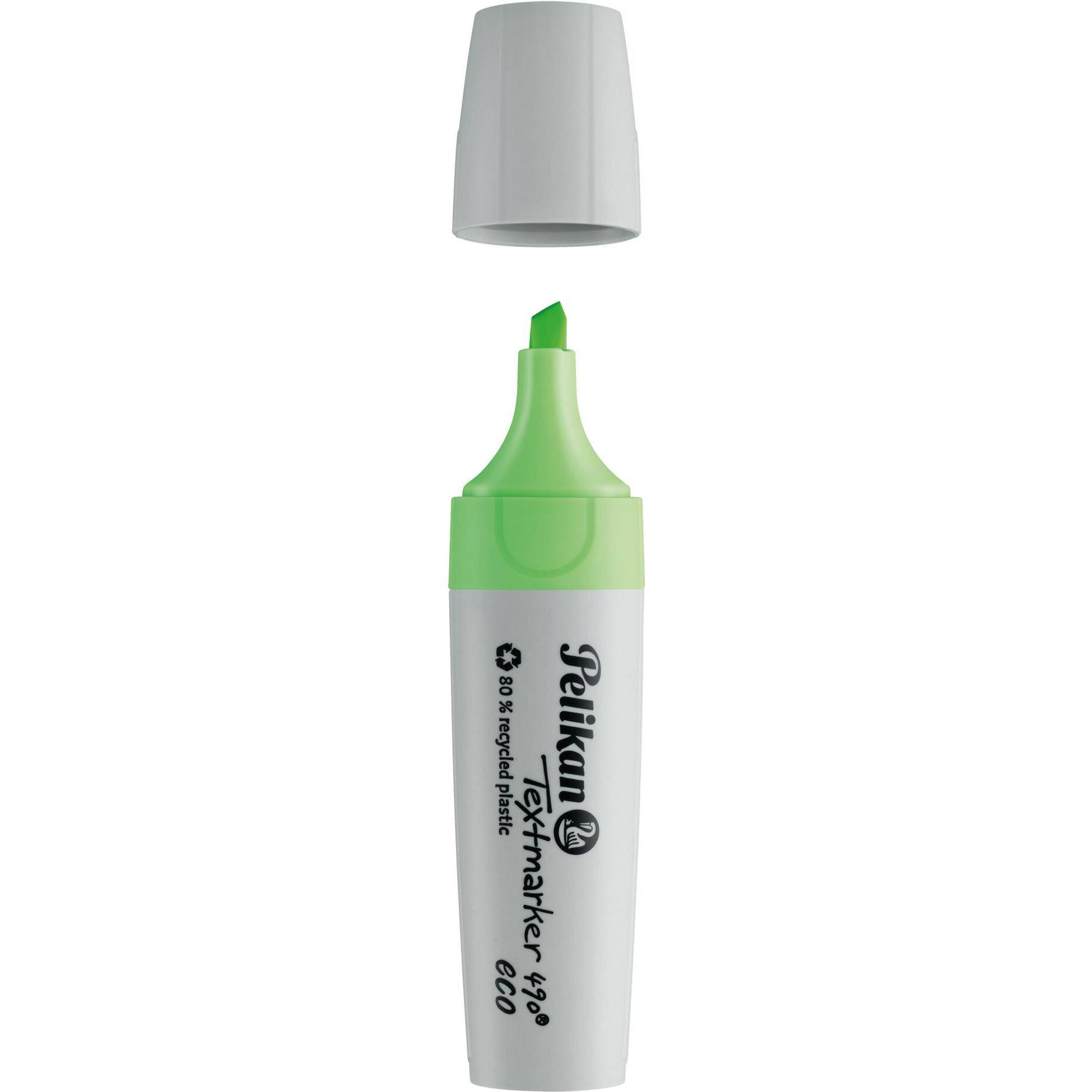 Thumbnail - Pelikan, Marker, Textmarker 490 eco auf Neon-Grün (Neon Grün, 5 mm, 1 x)