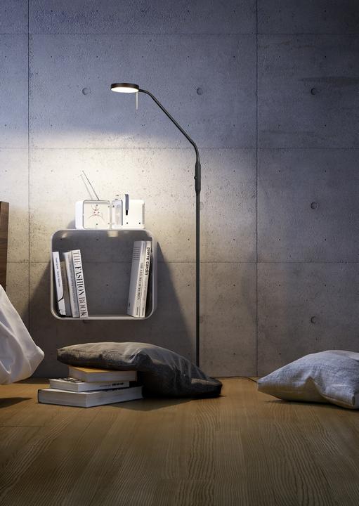 Image du produit Trio Monza 423310132 Monza noir Lampadaire LED 12W 23003000, 4000K (1400 lm)