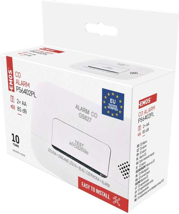 Actual product image Emos Czujnik tlenku węgla (czadu) bateryjny GS827 PL P56402PL