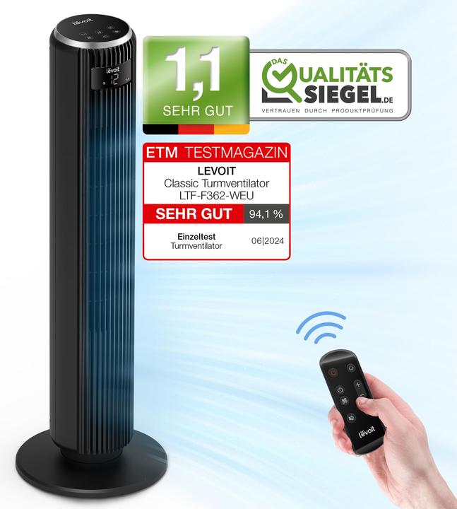 Immagine prodotto INE Ventilatore a Colonna LEVOIT TempSense 36 DC (20 dB)