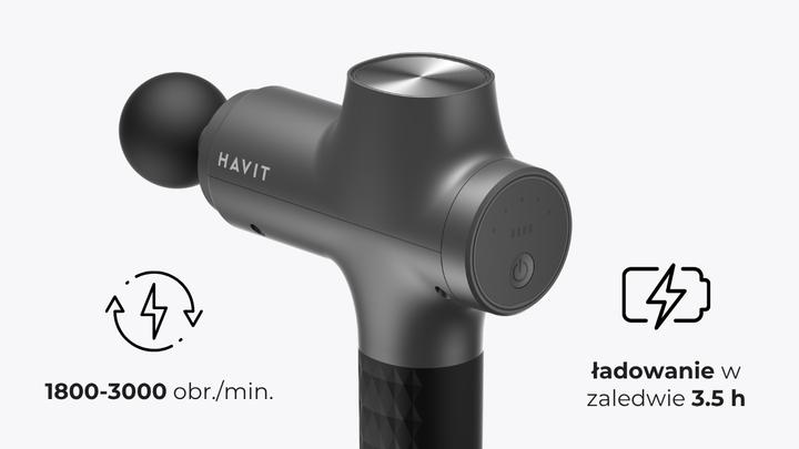 Actual product image Havit Masażer ręczny pistoletowy MG1503 (240 min)