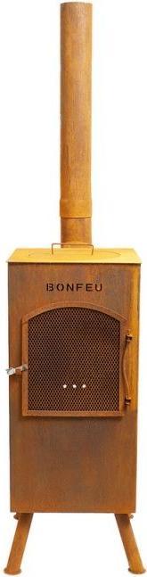 Bonfeu BonCarr QLP Roest Tuinhaard - L 35 x B 35 x H 153 cm - Cortenstaal - bruin - Tuinhaard - Terrasverwa