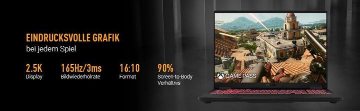 Image du produit ASUS TUF Gaming A16 RTX 4060 (16", 1000 Go, 32 Go, DE, AMD Ryzen AI 9 HX 370)