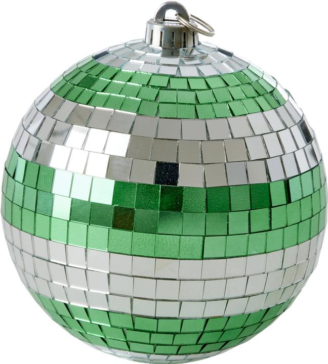 Rice - Disco Ball - Dark Green and Silver - Medium (15 cm)
