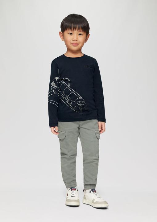 Produktbild s.Oliver T-Shirt Langarmshirt mit Frontprint (92)
