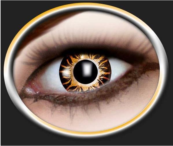 Actual product image Zoelibat Contact lenses 3-tone orange (Brown - Orange)