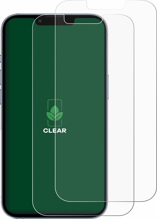 Produktbild ScreenLeaf Schutzfolie nachhaltiger Displayschutz Displayschutzfolie Folie Klar Transparent (2 Stück, Apple iPhone 13 Pro)