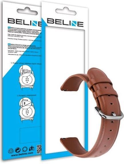 Actual product image Beline pasek Watch 22mm Elegance brazowybrown (22 mm, ecological leather, Plastic)