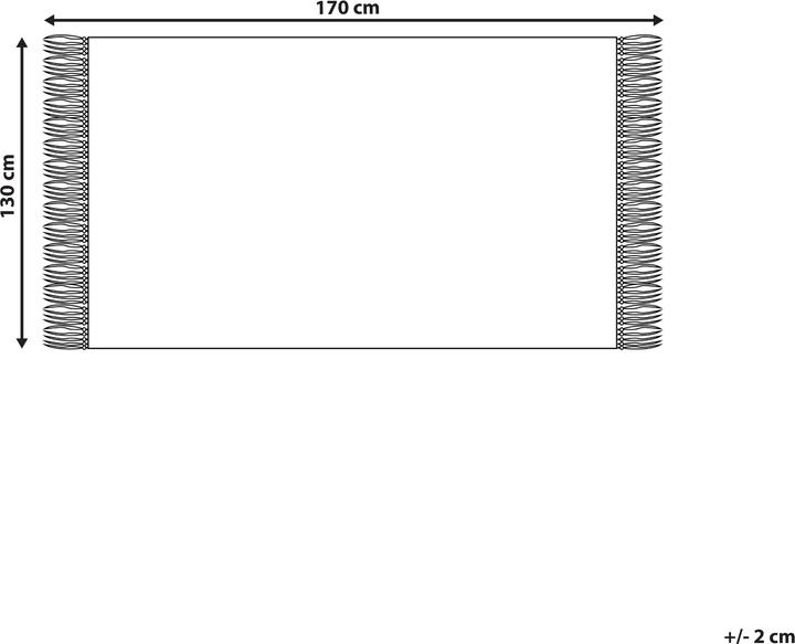 Immagine prodotto Beliani Coperta giallo/verde 130 x 170 cm NUWAR (130 x 170 cm)