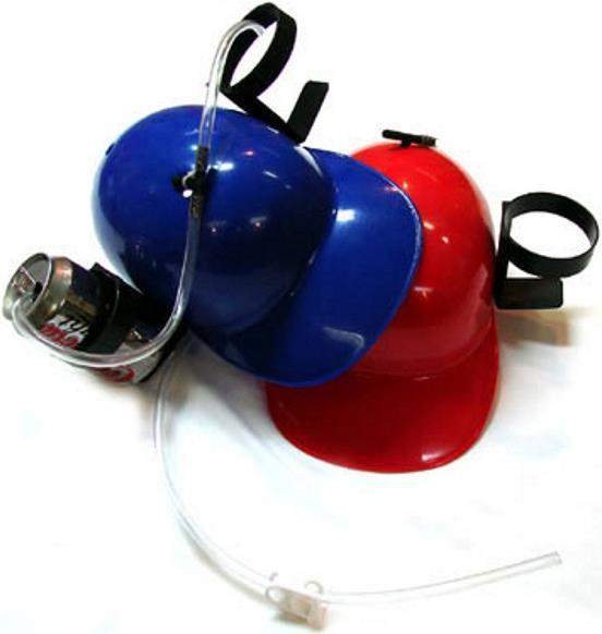 Produktbild Helm mit Dosenhalter rot