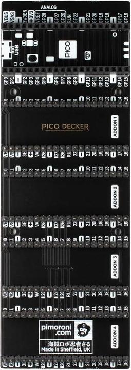 Actual product image Berrybase Pico Decker (Quad Expander)