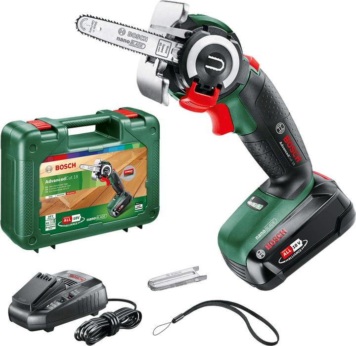 Actual product image Bosch Home & Garden AdvancedCut 18 with battery (Battery chain saw)
