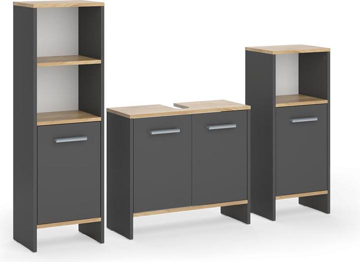 Anthrazit, Anthrazit/Goldkraft Eiche