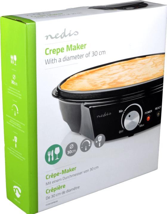 Actual product image Nedis Crepe Maker | Diameter: 300 mm | 1200 W | Non-stick coating | Temperature settings