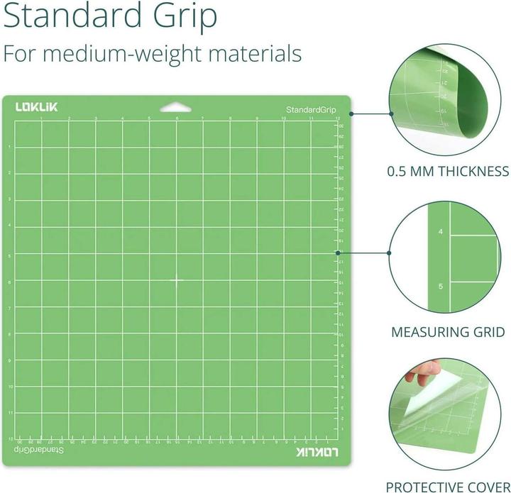 Image du produit Loklik Cutting Mat Standard Grip - Pack de 3 *vert