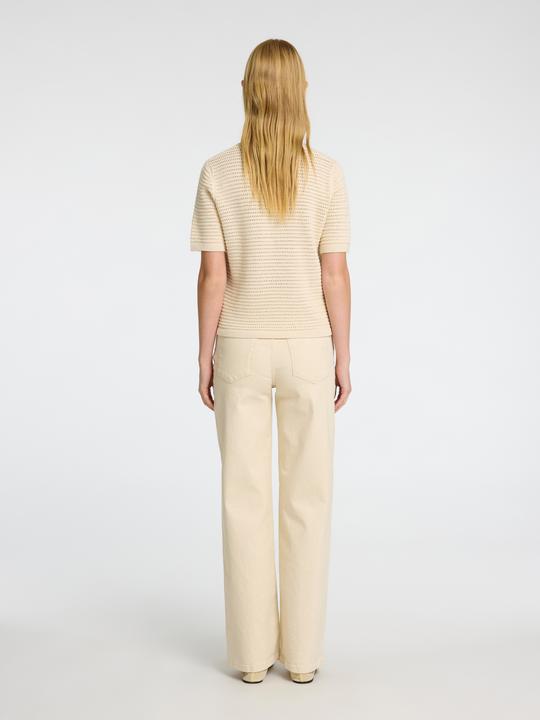 Produktbild Selected Femme Slfvinna Ss Structure Knit O-Neck Noos (XS)