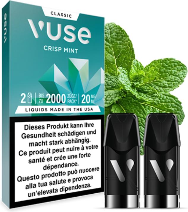 Immagine prodotto Vuse Pods 2000 Puffs - Crisp Mint I 2er Pack (Menta)