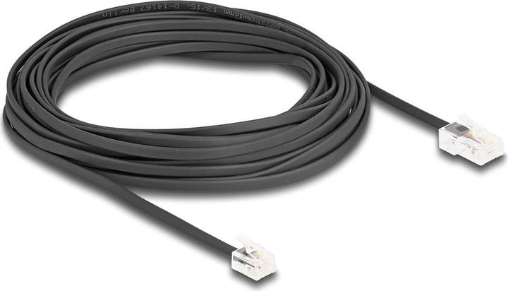 Produktbild Delock Telefonkabel RJ45 Stecker zu RJ11 Stecker schwarz 10 m