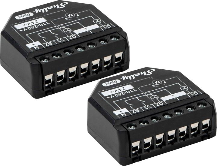 Produktbild Shelly WLAN-Schaltaktor 2PM Gen3, 2 Kanal, Bluetooth, 2 Stück (Schaltaktor)