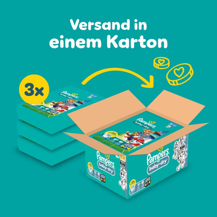 Produktbild Pampers Baby-Dry Paw Patrol Limited Edition (Gr. 5, Monatsbox, 186 Stück)