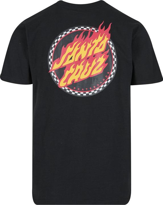 Actual product image Santa Cruz Check Ringed Flamed Dot T-Shirt - 126553 (M)