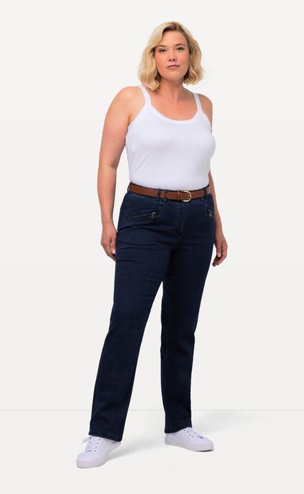 Immagine prodotto Ulla Popken Jeans modello Mony con taglio della gamba conico e tasche con zip (44)