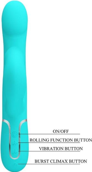 Produktbild Pretty Love Rabbit Vibrator Pearls Aqua Green