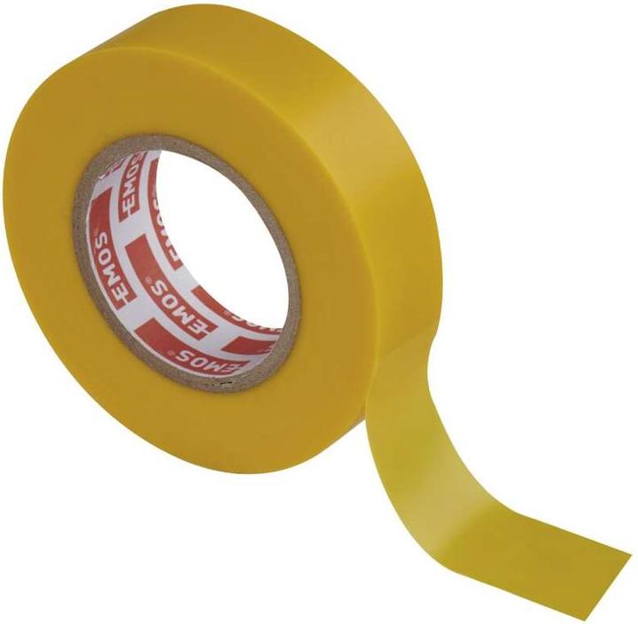 Actual product image Emos Insulating tape PVC 19mm/20m yellow, 10 pcs. (19 mm)