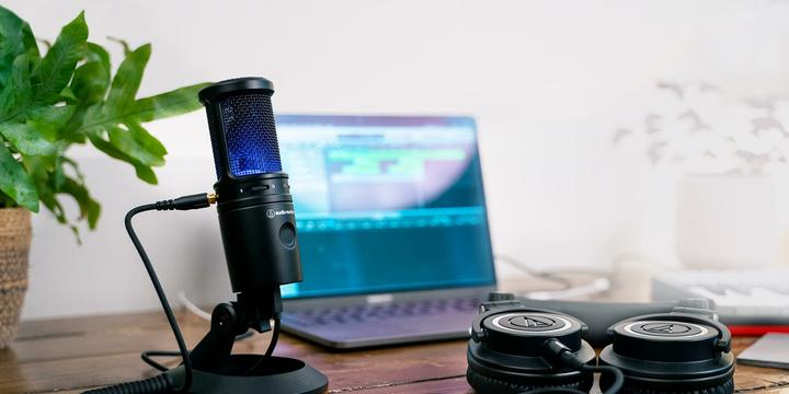 Actual product image Audio-Technica AudioT AT2020USBX Condenser Microphone bk Cardioid Condenser USB Microphone