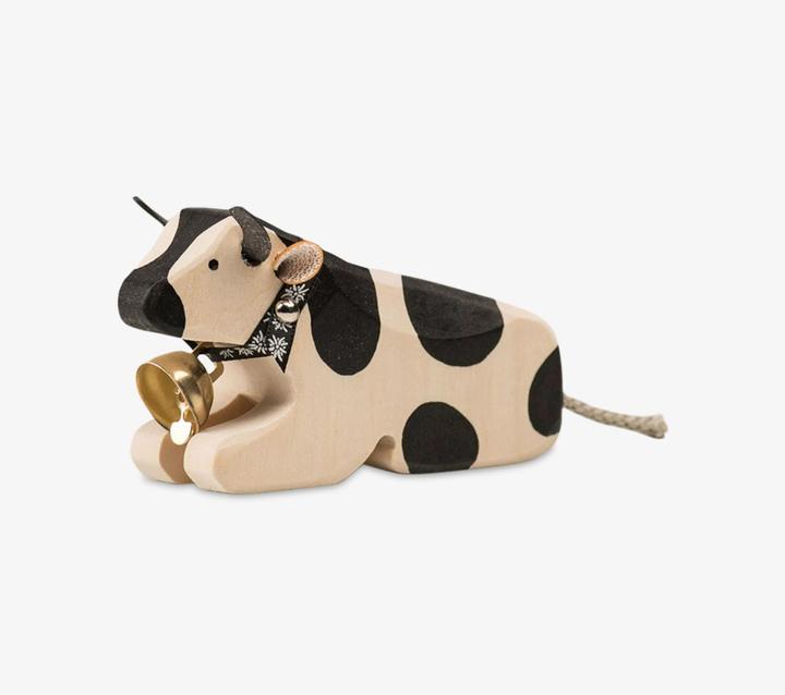 Image du produit Trauffer Vache couchée en bois avec cloche