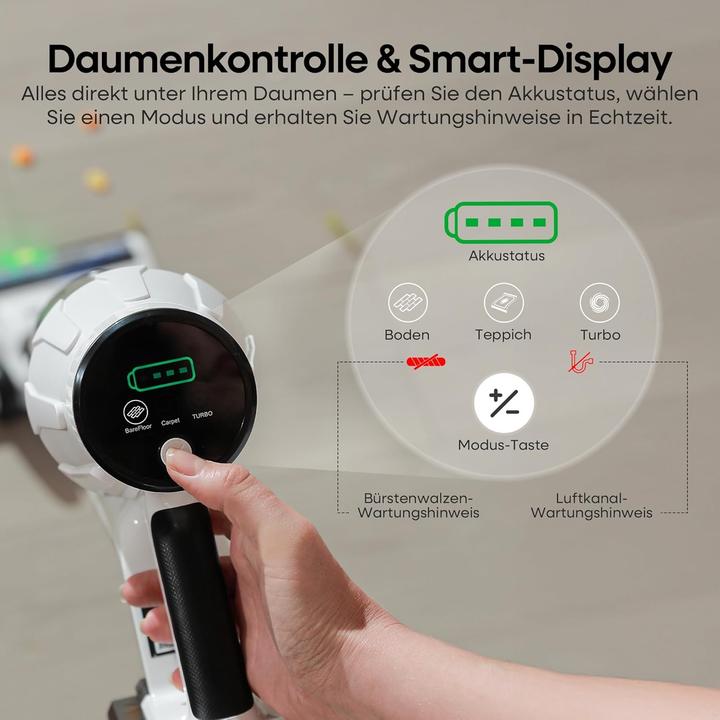 Produktbild ElecKeys Akkustaubsauger mit LED Display