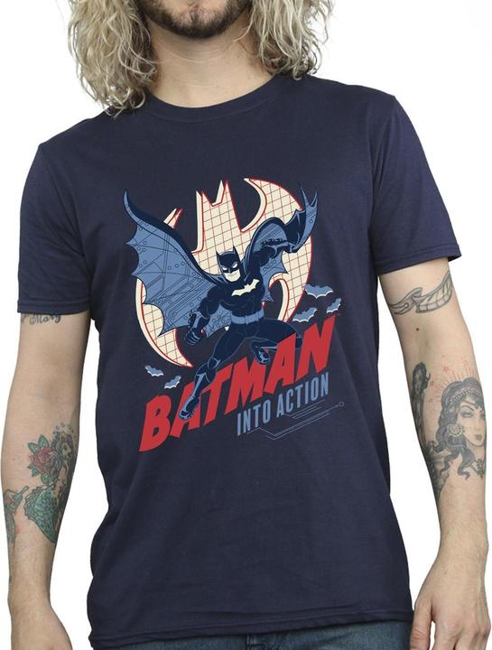 Immagine prodotto Batman Into Action Maglietta Uomo (XXL)
