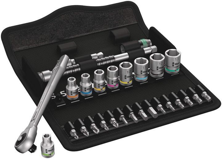Actual product image Wera 8100 SA 7 Zyklop Metal Ratchet Set (11 mm, 12 mm, 13 mm, 7 mm, 10 mm, 8 mm, 5.5 mm, 5 mm, 6 mm)