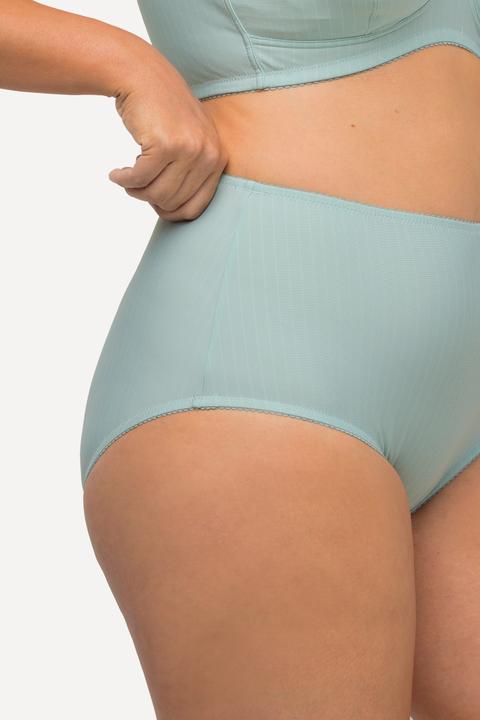 Immagine prodotto Ulla Popken Slip midi a vita alta in confezione doppia con righe sottili (60)