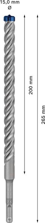 Produktbild Bosch Professional Zubehör EXPERT SDS plus-7X Hammerbohrer, 15 x 200 x 265 mm (15 Millimeter)