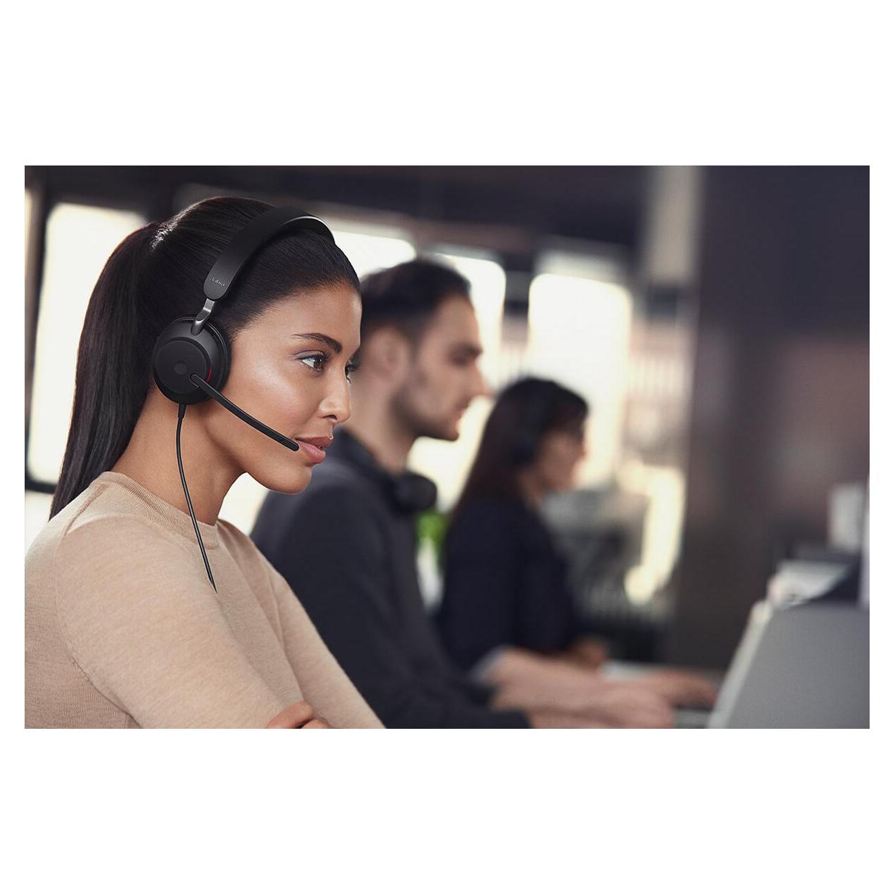 Thumbnail - Jabra EVOLVE2 40 SE USB-A UC (Kabelgebunden, USB-A), Office Headset, Schwarz