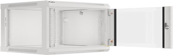 Actual product image Lanberg Wall rack 19 " 6U 600x600mm gray (6 RU, 19 inch rack)