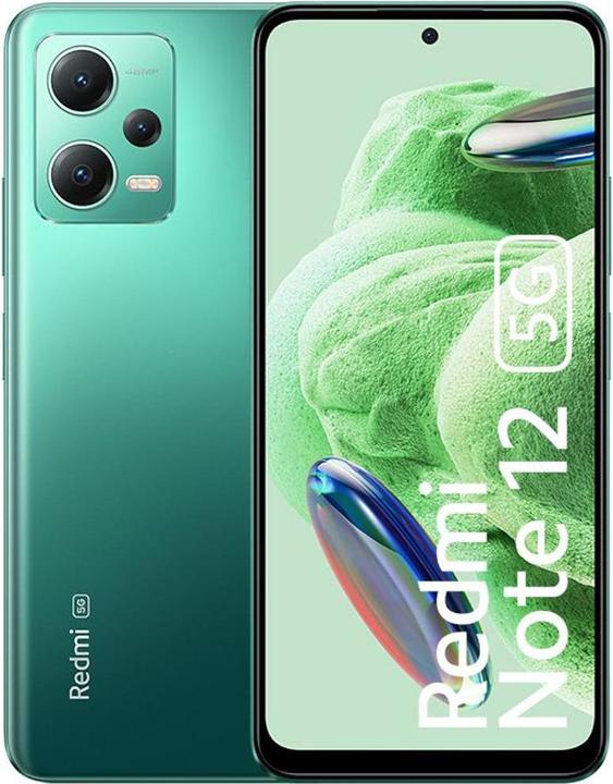 Actual product image Xiaomi Redmi Note 12 (256 GB, Forest Green, 6.67", Hybrid Dual SIM, 5G)