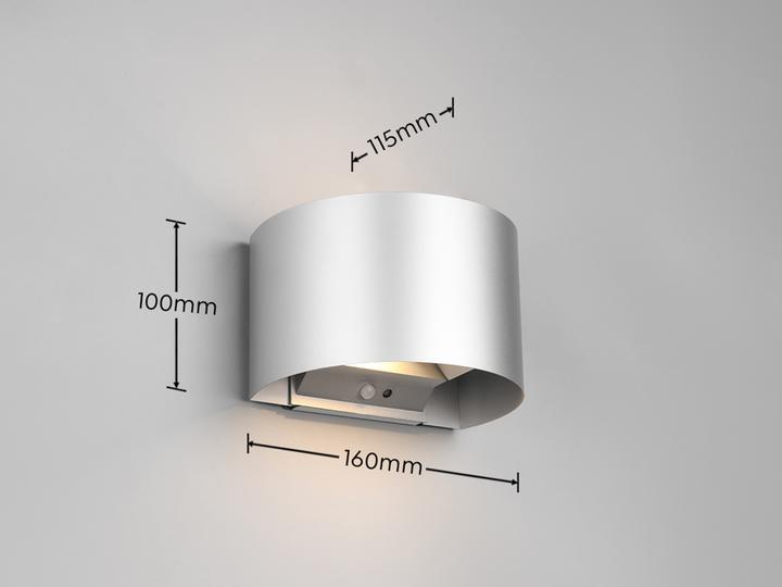 Produktbild Reality Talent LED Wandleuchte 2x0,5W 16cm Titanfarbig warmweiss (50 lm, IP44)