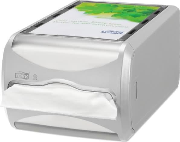 Actual product image Tork Dispenser Xpressnap grå/klar N4 IF serviet 1stk