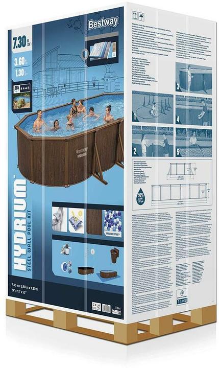 Image du produit Bestway Hydrium Oval Pool Set 730x360x130cm (730 x 360 x 130 cm)