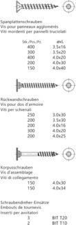 Produktbild Spax Box Systainer Möbelbau T-Loc T-STAR PLUS (1 Schrauben pro Stück)