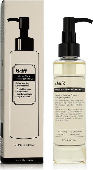 Produktbild Klairs Gentle Black Fresh Cleansing Oil (Reinigungsöl, 150 ml)